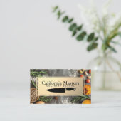 Messer | Kochen und Zutaten Visitenkarte (Stehend Vorderseite)