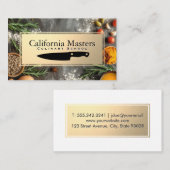 Messer | Kochen und Zutaten Visitenkarte (Vorne/Hinten)