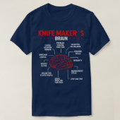 Messer Making Bladesmith Knife sammeln T T-Shirt (Design vorne)