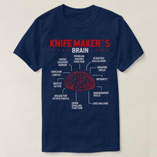 Messer Making Bladesmith Knife sammeln T T-Shirt (Design vorne)