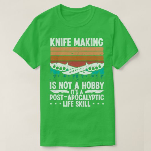 Messer Making Knife Collection Knife Maker T T-Shirt (Design vorne)