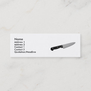 Messer Mini Visitenkarte