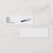 Messer Mini Visitenkarte (Vorne/Hinten)