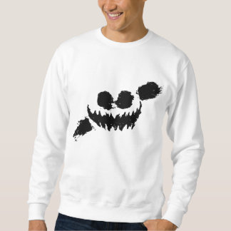 Messer-Party sweetshirt weiß/Schwarzes Sweatshirt