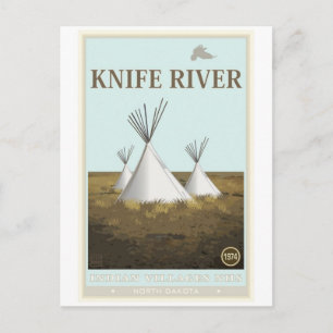Messer River Indian Villages National Historic Sit Postkarte