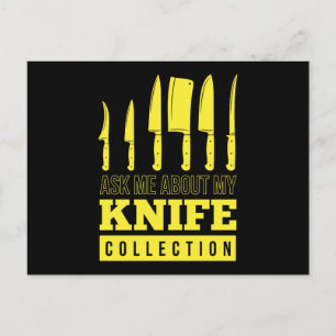 Messer-Sammlung Messer Sammler Postkarte