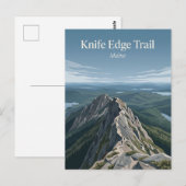 Messer-Schneide-Trail, Katahdin Maine Postkarte (Vorne/Hinten)