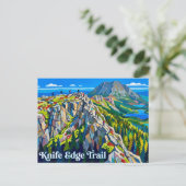 Messer-Schneide-Trail USA Postkarte (Stehend Vorderseite)