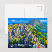 Messer-Schneide-Trail USA Postkarte (Vorne/Hinten)