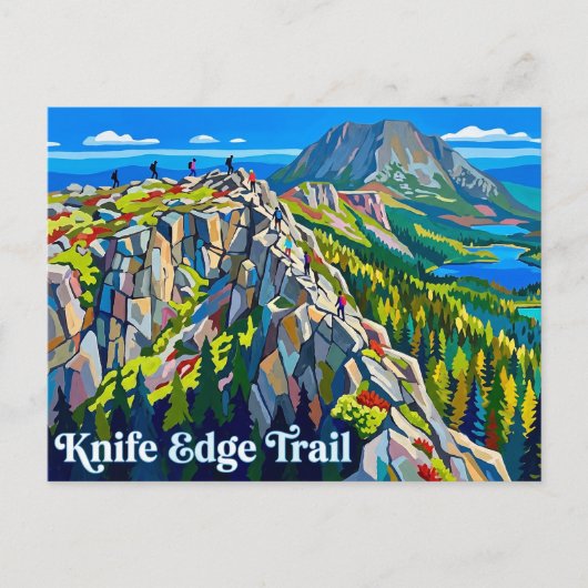 Messer-Schneide-Trail USA Postkarte (Vorderseite)