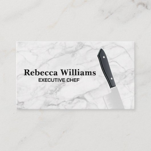 Messer | Schneidebrett | Kochen Visitenkarte (Vorderseite)