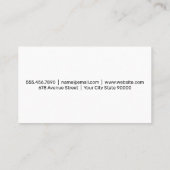 Messer Servierplatter | Kulinarisch | Restaurant Visitenkarte (Rückseite)