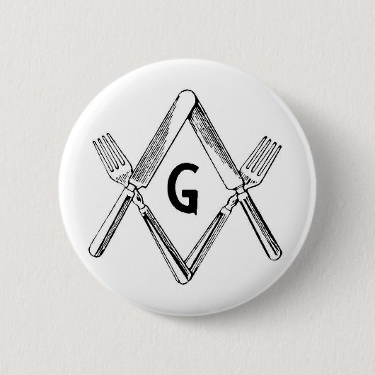 Messer-und Gabel-Grad Button (Vorderseite)