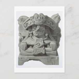 Messer zum Ausschneiden der Herzen von Opferfizii Postkarte