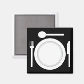 Messergabel und Löffel Magnet (Vorderseite/Rückseite)