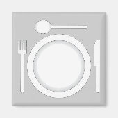 Messergabel und Löffel Magnet (Vorne)