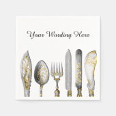 Messergabelöffel Serviette (Vorderseite)