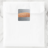 Messerklinge Quadratischer Aufkleber (Tasche)