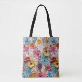 Messerlackierte Blume Tasche (Vorderseite)