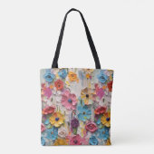 Messerlackierte Blume Tasche (Rückseite)