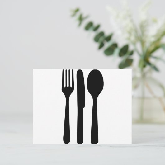 Messerlöffel-Ikone Postkarte (Stehend Vorderseite)