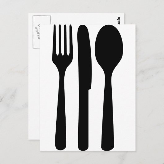 Messerlöffel-Ikone Postkarte (Vorne/Hinten)