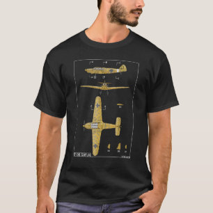 Messerschmitt Bf 108 Taifun WW2 deutsches Flugzeug T-Shirt