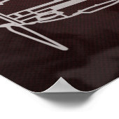 Messerschmitt Bf 109 Blueprint Poster (Ecke)