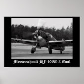 Messerschmitt Bf-109 E-3 Emil Poster (Vorne)