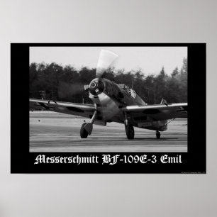 Messerschmitt Bf-109 E-3 Emil Poster
