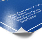 Messerschmitt Bf 109 - Flugzeug-Blueprint ABD Fotodruck (Ecke)