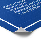 Messerschmitt Bf 109 - Flugzeugkonzept AD Poster (Ecke)