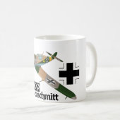 Messerschmitt Bf 109 Luftwaffe Kaffeetasse (VorderseiteRechts)