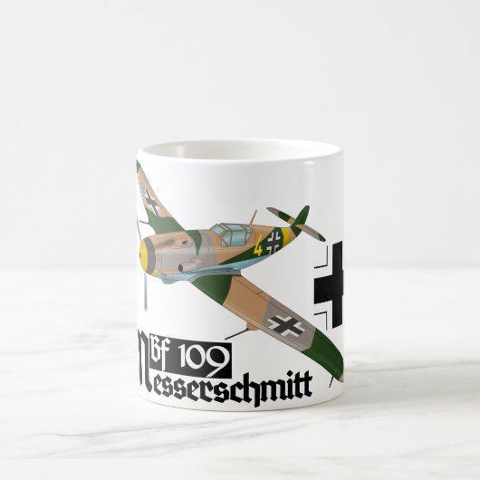 Messerschmitt Bf 109 Luftwaffe Kaffeetasse (Mittel)
