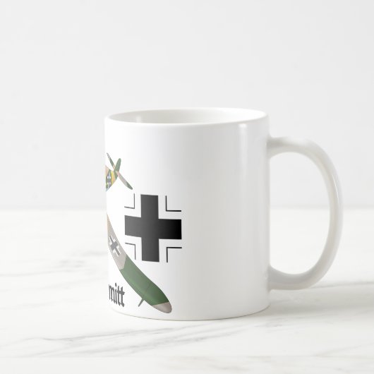Messerschmitt Bf 109 Luftwaffe Kaffeetasse (Rechts)