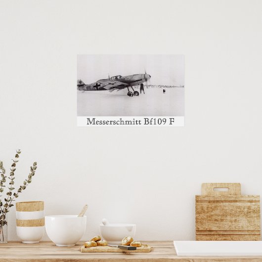 Messerschmitt Bf-109F Poster (Küche)