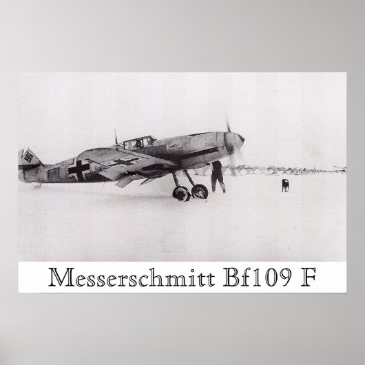 Messerschmitt Bf-109F Poster (Vorne)