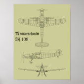 Messerschmitt Bf Poster (Vorne)
