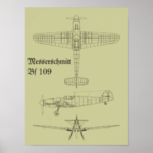 Messerschmitt Bf Poster