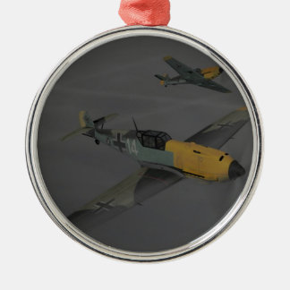 Messerschmitt ME109 Silbernes Ornament