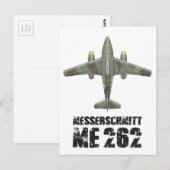 MESSERSCHMITT ME262 SCHWALBE POSTKARTE (Vorne/Hinten)