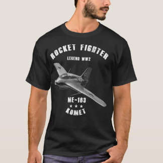 Messerschmitt Me 163 Komet Military Rocket Fighter T-Shirt