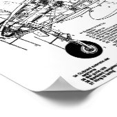 Messerschmitt me-262 Jet Kämpfer (Abbildung) Poster (Ecke)