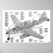 Messerschmitt me-262 Jet Kämpfer (Abbildung) Poster (Vorne)