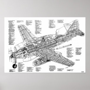 Messerschmitt me-262 Jet Kämpfer (Abbildung) Poster