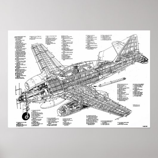 Messerschmitt me-262 Jet Kämpfer (Abbildung) Poster (Vorne)