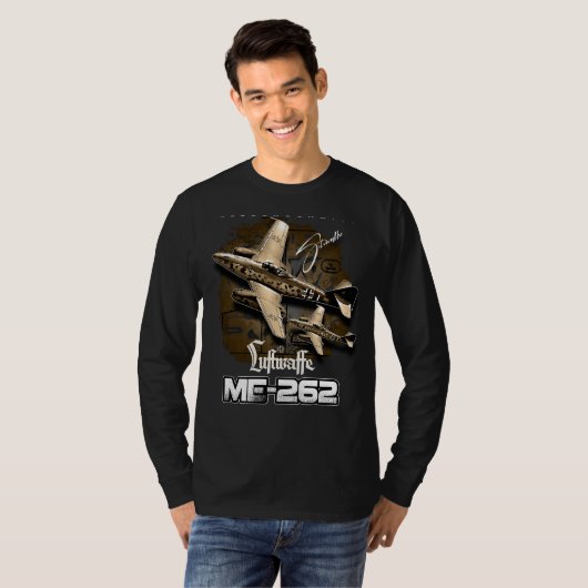 Messerschmitt ME-262 Luftwaffe T-Shirt (Vorne ganz)