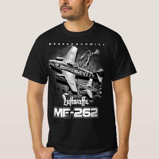 Messerschmitt ME-262 Luftwaffe T-Shirt (Vorderseite)