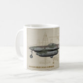 Messerschmitt Me-262 Swallow Kaffeetasse (Vorderseite Links)