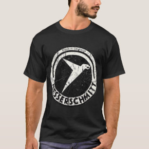 Messerschmitt WW2 deutsches Vintage-Flugzeuguntern T-Shirt